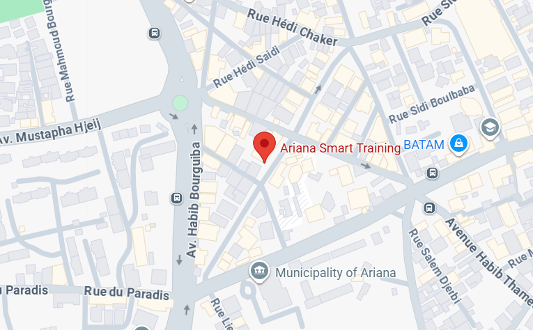 Ariana Location Map